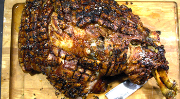 Grillet helstegt pattegris - home-style!